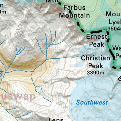 CRCR18 Saskatchewan River Crossing - Canadian Rockies Topo