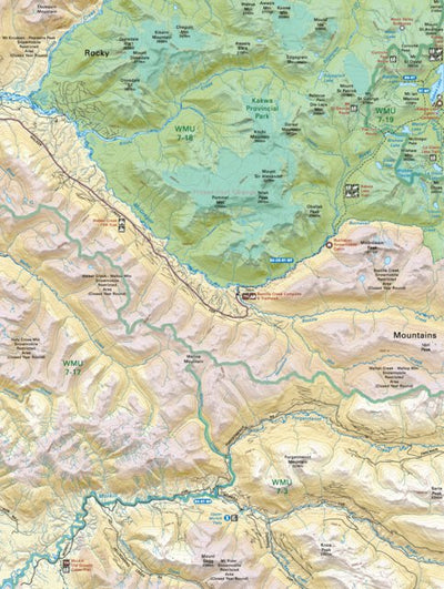 CRCR39 Morkill River - Canadian Rockies Topo
