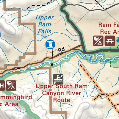 CRCR20 Ram Falls - Canadian Rockies Topo