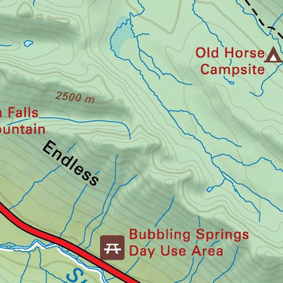 CRCR24 Maligne Lake - Canadian Rockies Topo