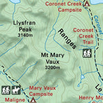 CRCR24 Maligne Lake - Canadian Rockies Topo