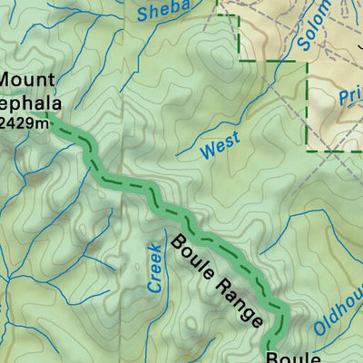 CRCR37 Rock Lake - Canadian Rockies Topo