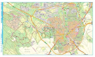 Veszprém, Csatárhegy, Tekeres-völgy turista,-biciklis térkép, tourist-biking map