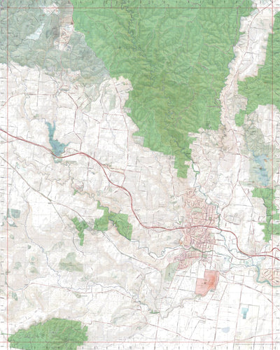 Getlost Map 7722-1 BACCHUS MARSH Victoria Topographic Map V15 1:25,000