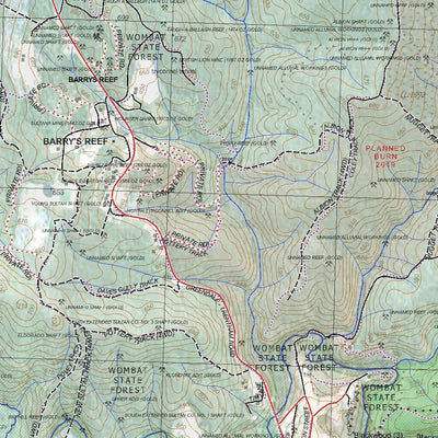 Getlost Map 7723-2 TRENTHAM Victoria Topographic Map V15 1:25,000