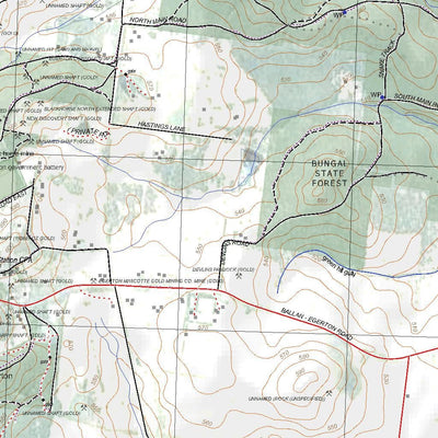 Getlost Map 7722-4 BALLAN Victoria Topographic Map V15 1:25,000