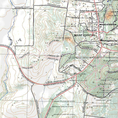 Getlost Map 7722-4 BALLAN Victoria Topographic Map V15 1:25,000