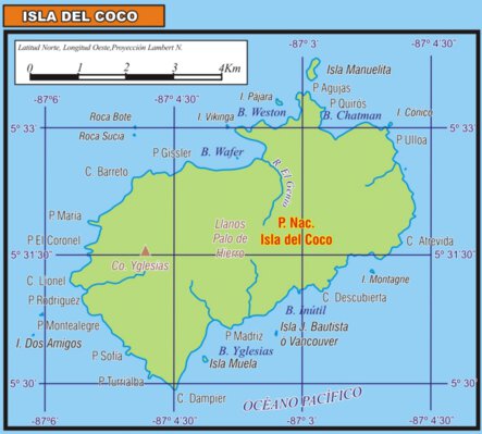 Mapa de la Isla Del Coco Preview 1