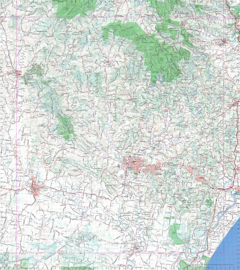 Getlost Map 9540 LISMORE NSW Topographic Map V15 1:75,000