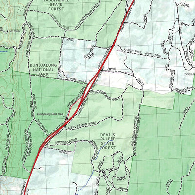 Getlost Map 9539 WOODBURN NSW Topographic Map V15 1:75,000