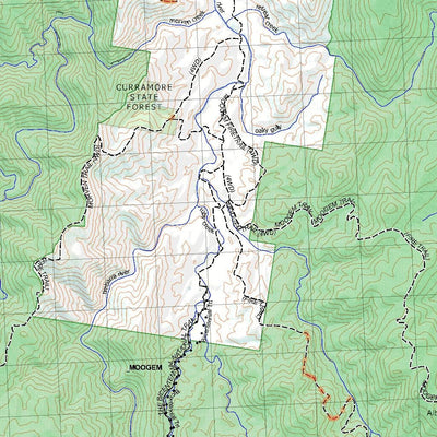 Getlost Map 9339 TENTERFIELD NSW Topographic Map V15 1:75,000