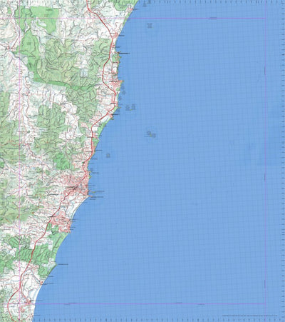 Getlost Map 9537 COFFS HARBOUR NSW Topographic Map V15 1:75,000