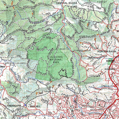 Getlost Map 9537 COFFS HARBOUR NSW Topographic Map V15 1:75,000