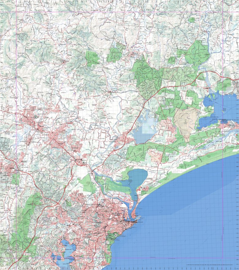 Getlost Map 9232 NEWCASTLE NSW Topographic Map V15 175,000 by Getlost Maps Avenza Maps