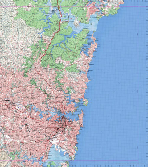 Getlost Map 9130 SYDNEY NSW Topographic Map V15 1:75,000