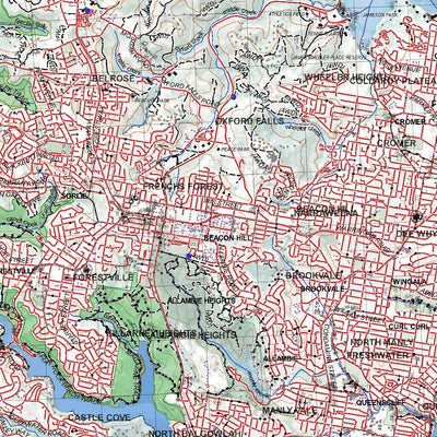 Getlost Map 9130 SYDNEY NSW Topographic Map V15 1:75,000