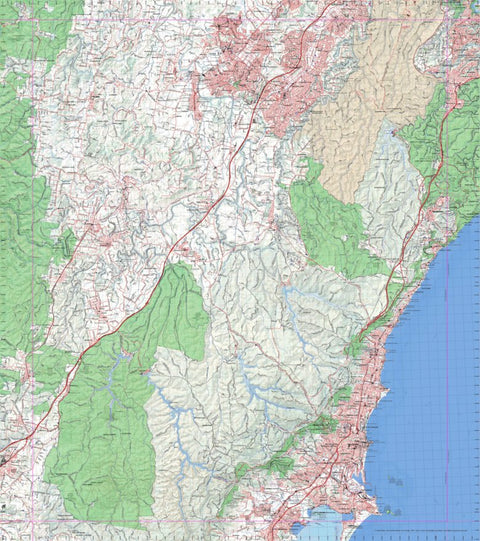 Getlost Map 9029 WOLLONGONG NSW Topographic Map V15 1:75,000