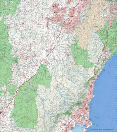 Getlost Map 9029 WOLLONGONG NSW Topographic Map V15 1:75,000