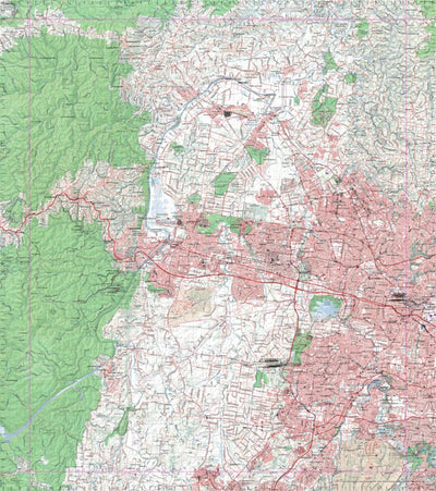 Getlost Map 9030 PENRITH NSW Topographic Map V15 1:75,000