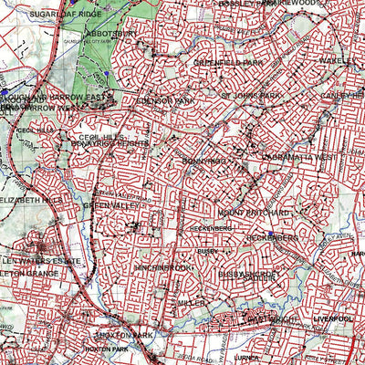 Getlost Map 9030 PENRITH NSW Topographic Map V15 1:75,000