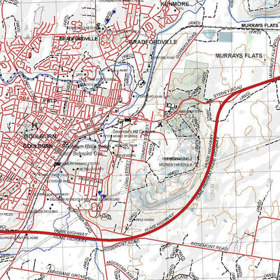 Getlost Map 8828 GOULBURN NSW Topographic Map V15 1:75,000