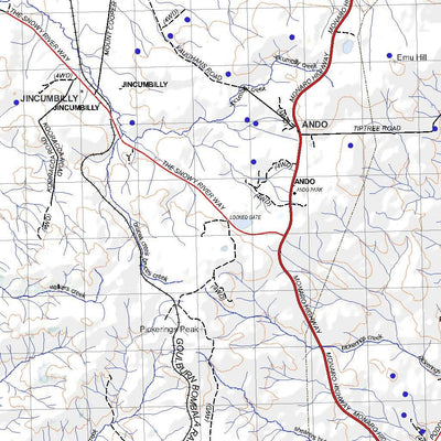 Getlost Map 8724 BOMBALA NSW Topographic Map V15 1:75,000