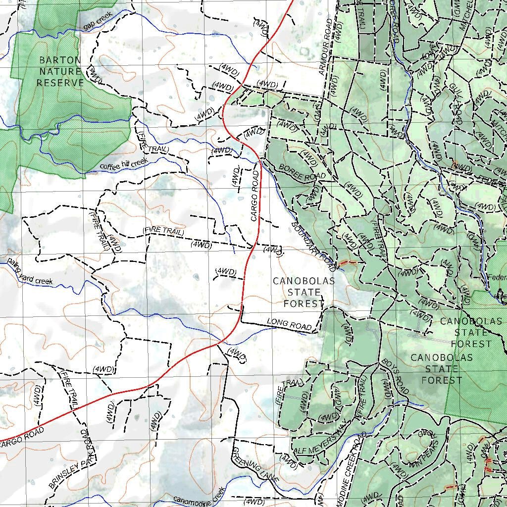 Getlost Map 8631 MOLONG NSW Topographic Map V15 175,000 by Getlost