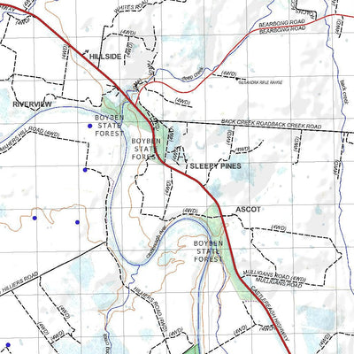 Getlost Map 8634 GILGANDRA NSW Topographic Map V15 1:75,000