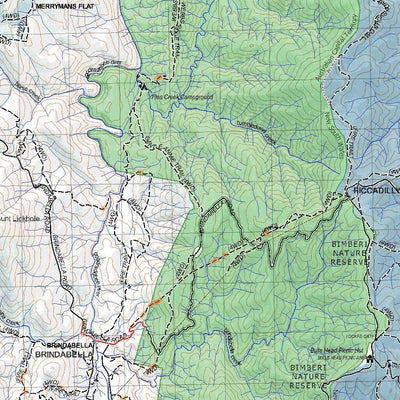 Getlost Map 8627 BRINDABELLA NSW Topographic Map V15 1:75,000