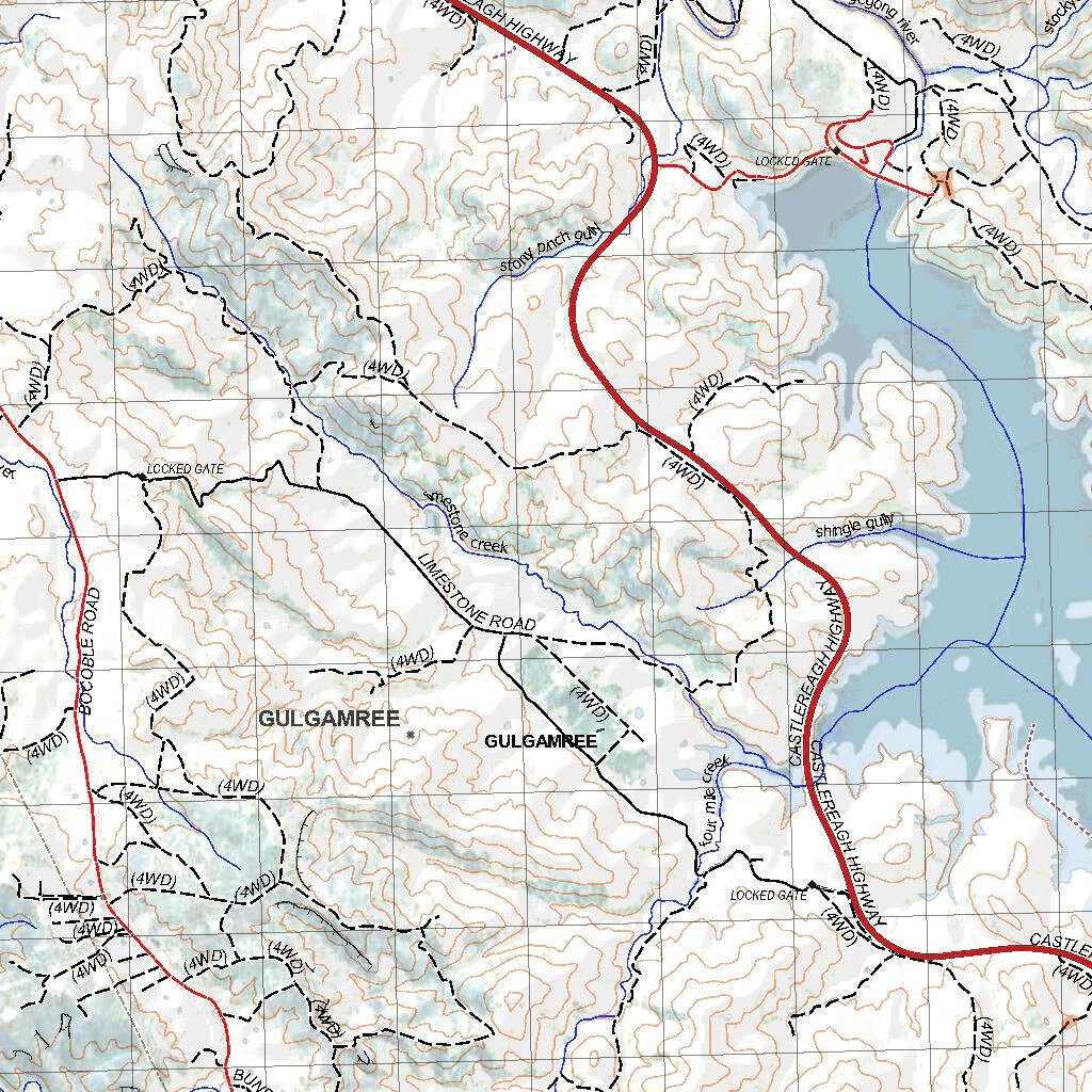 Getlost Map 8832 MUDGEE NSW Topographic Map V15 1:75,000 by Getlost ...