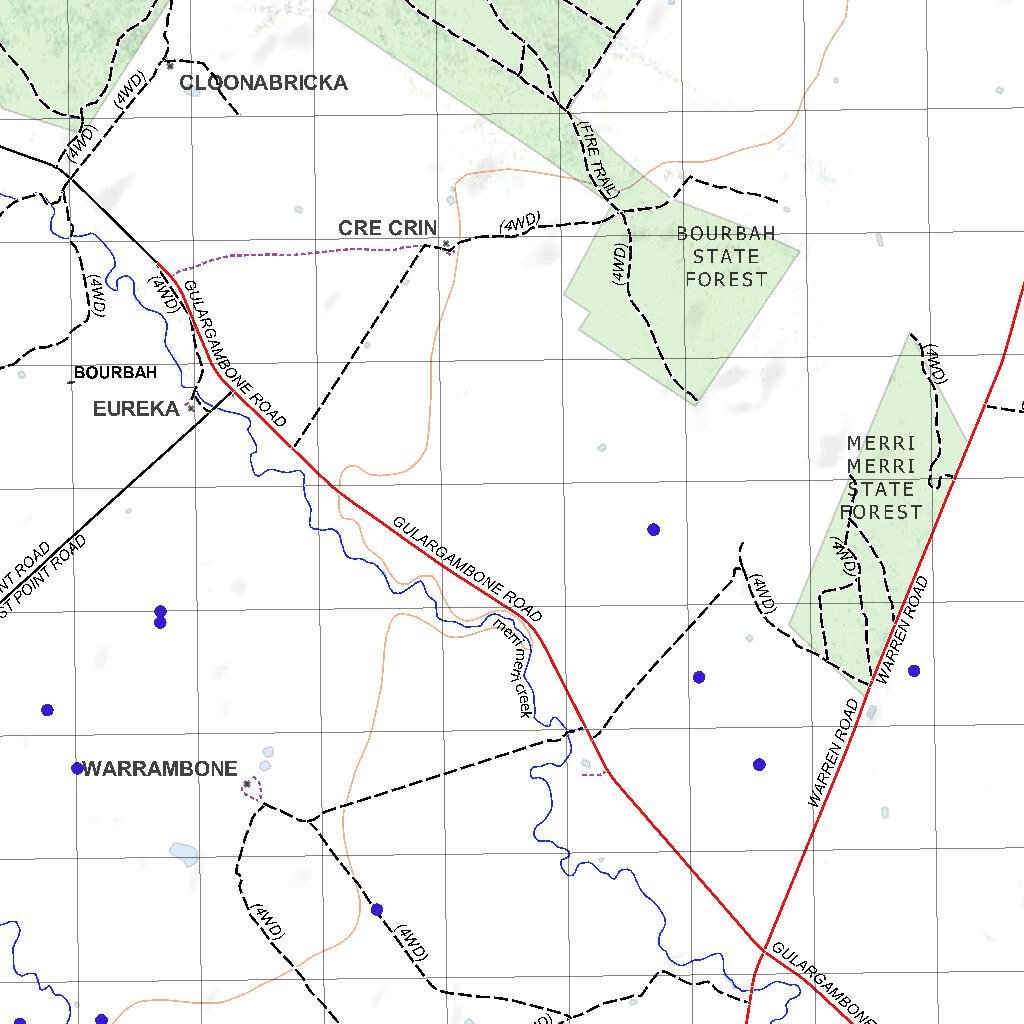 Getlost Map 8535 GULARGAMBONE NSW Topographic Map V15 175,000 by
