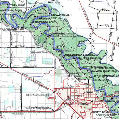 Getlost Map 8026 BERRIGAN NSW Topographic Map V15 1:75,000