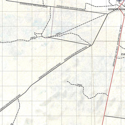 Getlost Map 8237 GONGOLGON NSW Topographic Map V15 1:75,000