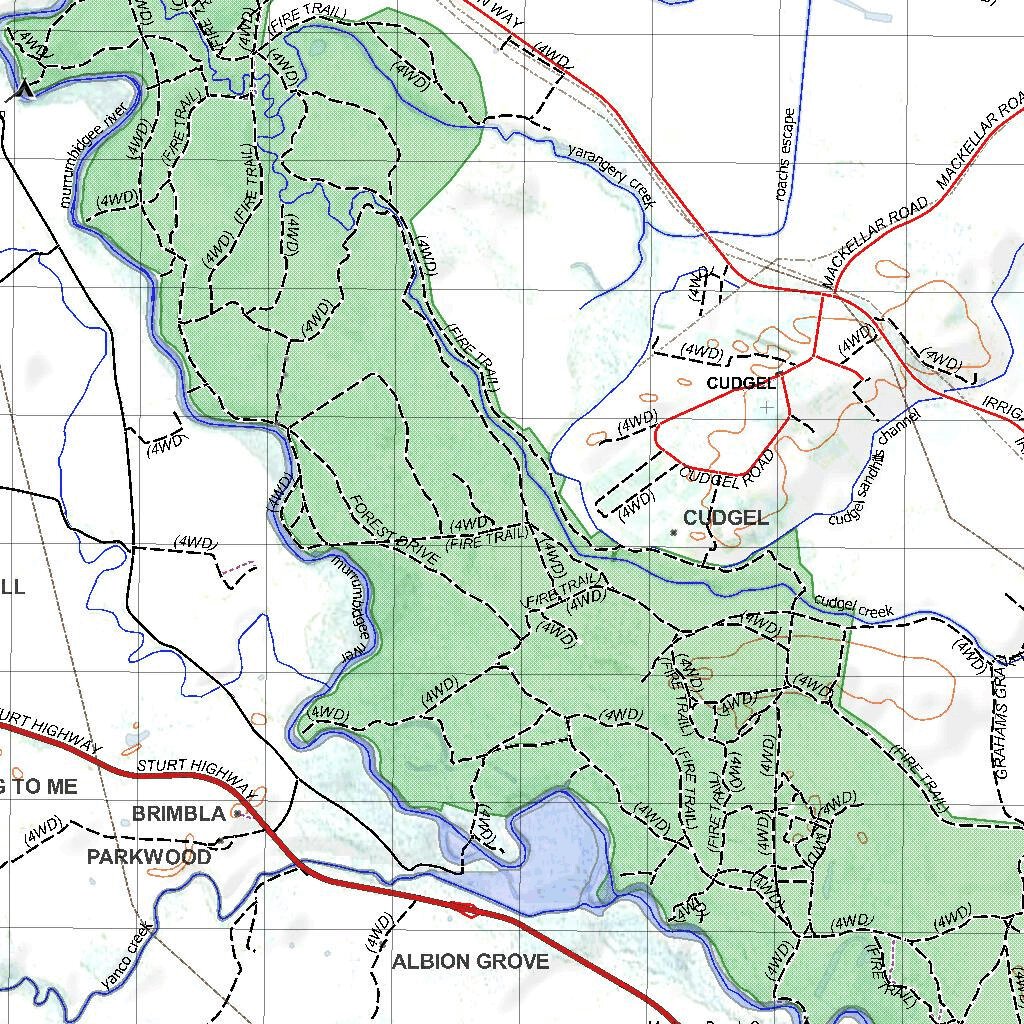 Getlost Map 8128 YANCO NSW Topographic Map V15 175,000 by Getlost Maps