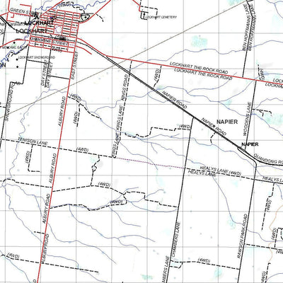 Getlost Map 8227 LOCKHART NSW Topographic Map V15 1:75,000