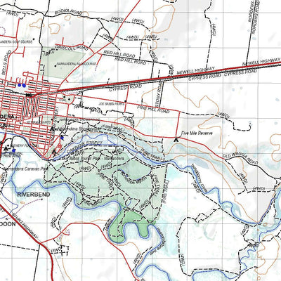 Getlost Map 8228 NARRANDERA NSW Topographic Map V15 1:75,000