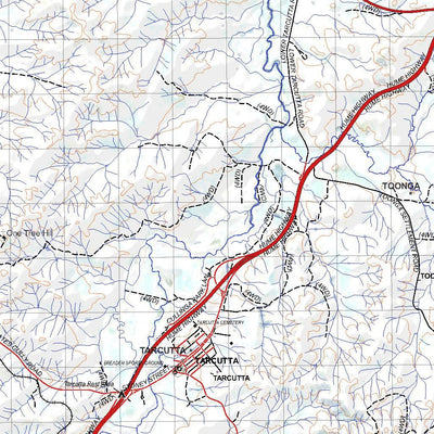 Getlost Map 8427 TARCUTTA NSW Topographic Map V15 1:75,000