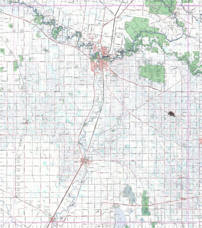 Getlost Map 7825 ECHUCA NSW Topographic Map V15 1:75,000