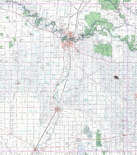 Getlost Map 7825 ECHUCA NSW Topographic Map V15 1:75,000