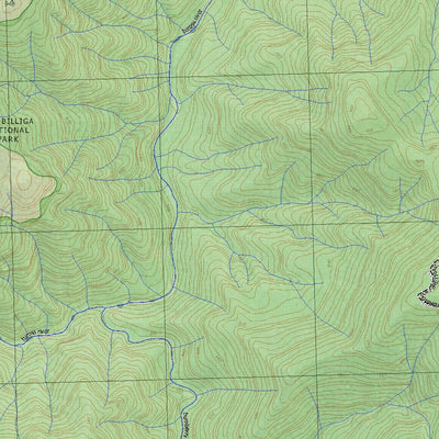 Getlost Map 8825-4S Belowra NSW Topographic Map V15 1:25,000