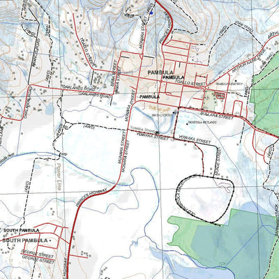 Getlost Map 8824-2S Pambula NSW Topographic Map V15 1:25,000