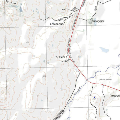 Getlost Map 8727-2S Hoskinstown NSW Topographic Map V15 1:25,000