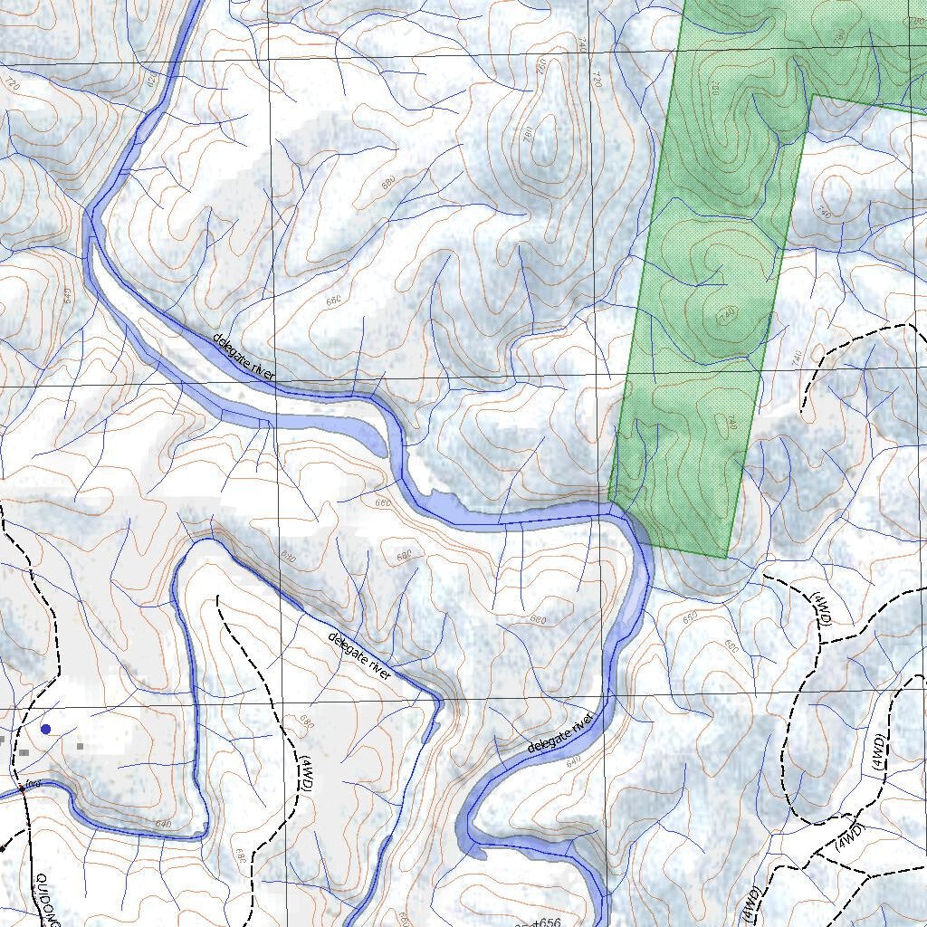 Getlost Map 87243S Bombala NSW Topographic Map V15 125,000 by Getlost