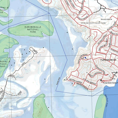 Getlost Map 8925-4N Bodalla NSW Topographic Map V15 1:25,000