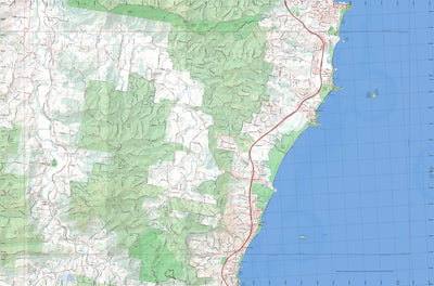 Getlost Map 9537-4S Moonee Beach NSW Topographic Map V15 1:25,000