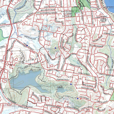 Getlost Map 9435-2S Port Macquarie NSW Topographic Map V15 1:25,000
