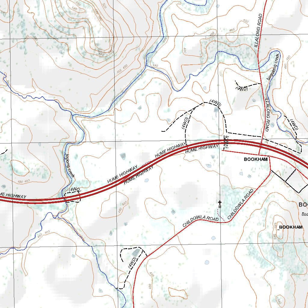 Bookham Map Getlost Map 8628-3N Bookham NSW Topographic Map V15 1:25,000 by Getlost ...
