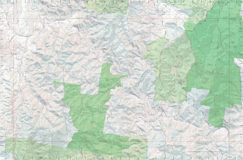 Getlost Map 9340-1S Paddys Flat NSW Topographic Map V15 1:25,000