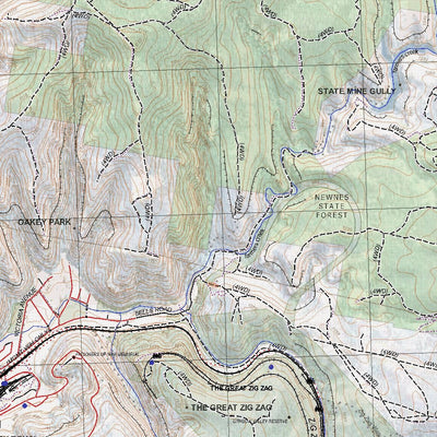 Getlost Map 8931-3S Lithgow NSW Topographic Map V15 1:25,000