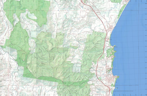 Getlost Map 9537-4N Woolgoolga NSW Topographic Map V15 1:25,000